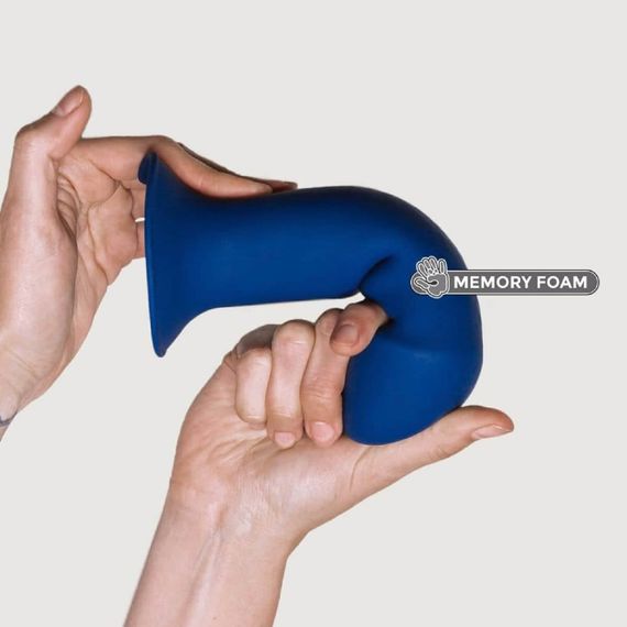 Фалоімітатор термореактивний Adrien Lastic Hitsens 1 на присосці, синій Sex Aura | Зображення 3