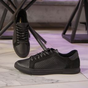 Чорні чоловічі кеди великий розмір 46 47 48 49