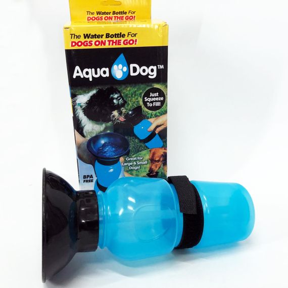 Поилка для собак дорожная переносная Aqua Dog 537 мл портативная бутылка для крупных и мелких собак FS-97 KF-73 | Зображення 3