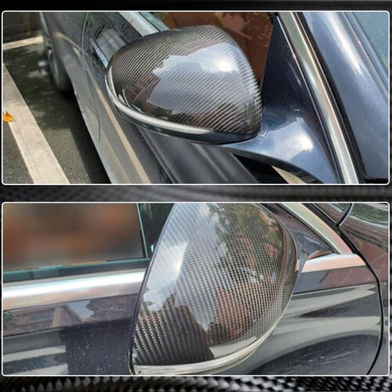 Накладки на Зеркала Карбон для Mercedes C-class W206 2022- гг | Зображення 2