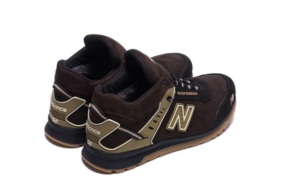 шкіряні зимові кросівки New Balance коричневі | Зображення 4
