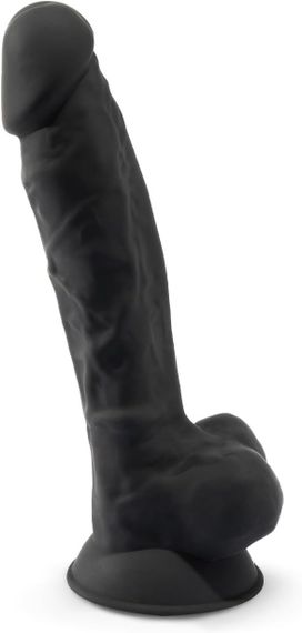 Фаллоимитатор термореактивный Silexd Model 1 (7") XD01 из силикона двойной плотности, черный sexstyle | Зображення 1