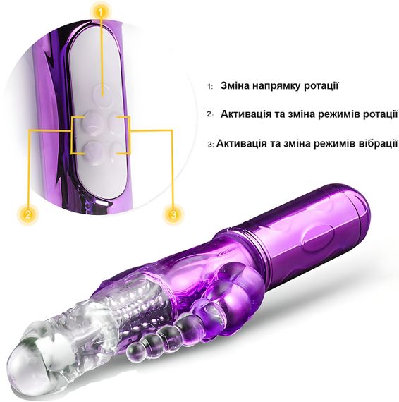 Тройной вибратор с ротацией основания (USB) | Зображення 3