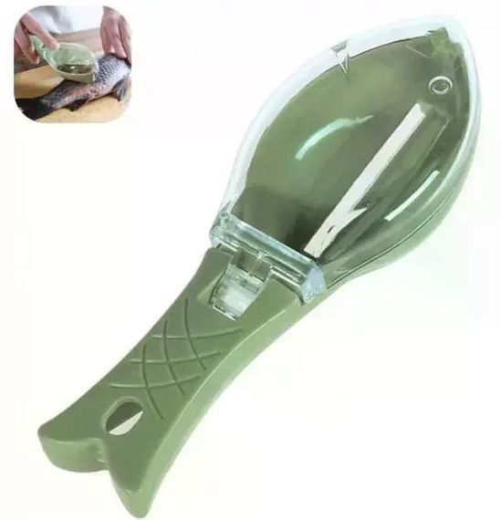 Рибочистка Fish Scale Scraper with Cover з контейнером для луски