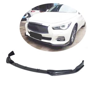 Передний Бампер Лип V1 для Q50 Base 2014-2017 Карбон для Infiniti Q50/Q60
