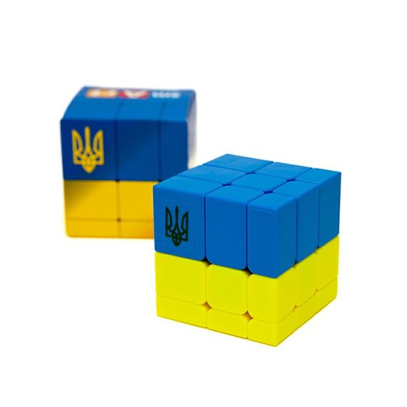 Головоломка Умный кубик  SCU333 "Флаг Украины" (Bicolor Bump Smart Cube "Ukraine") | Зображення 1