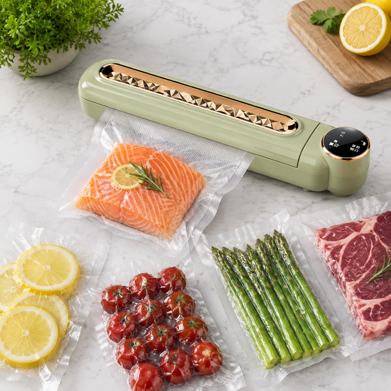 Вакуумний пакувальник, побутовий автоматичний апарат Сapper / Вакууматор продуктів / Кухонний вакууматор для дому | Зображення 2