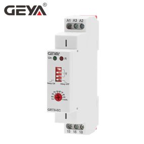 Реле затримки GEYA GRT8-EC 10A двофункціональне реле часу для включення та виключення
