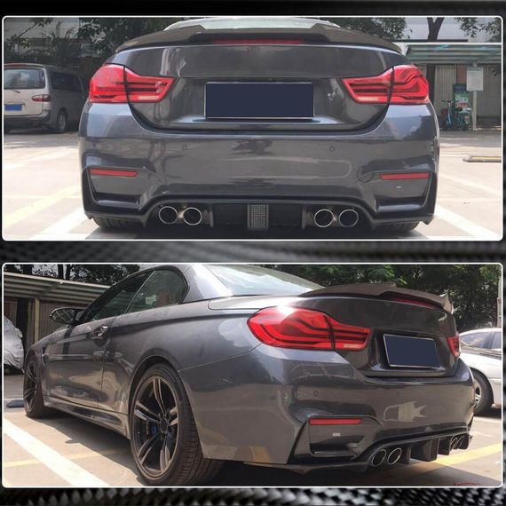 Дифузор заднього бампера V12 (для F80, Карбон) для BMW 3 серія F-30/31/34 2012-2019 рр | Зображення 3
