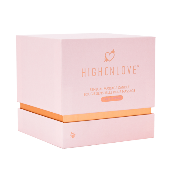 Масажна свічка з ароматом трояндиSensual Massage Candle, 250 мл HighOnLove (Канада) sexstyle | Зображення 2