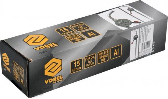 Насос помпа бочковий Польща ручний ротаційний міні для олії VOREL-78003 | Зображення 9