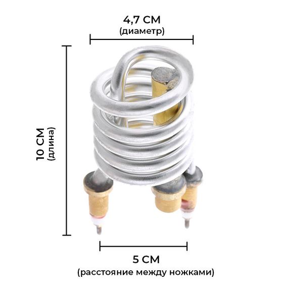 ТЭН для водонагревателя Zerix ELH-3000A ELW06 и ELW16 (из индика. темп.) (ZX2787) | Зображення 2