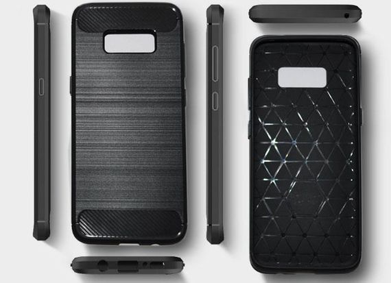 Чехол PRIMO Carbon Fiber Series для Samsung S8 Plus (SM-G955) - Black | Зображення 1