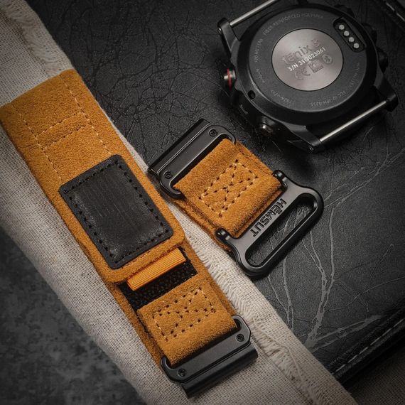 Ремінець для годинника Hemsut HGA143 Suede Leather Garmin Whisky 22 mm | Зображення 2