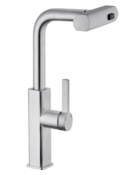 Змішувач для кухні з висувним виливом Kroner KRP Edelstahl Klassisch - ESG03918 (CV032498)