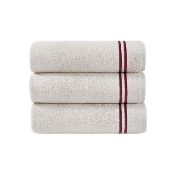 Рушник MieCasa 10748 Туреччина 50*90 см  Махра Бежевий з бордо