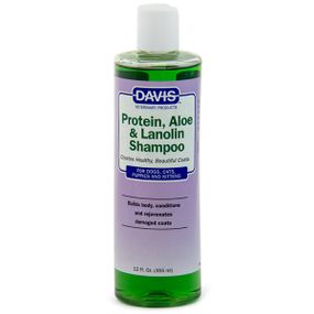 Шампунь с ланолином для питания шерсти собак и котов Davis Protein & Aloe & Lanolin 355 мл