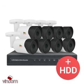 Комплект видеонаблюдения Partizan AHD-24 8xCAM  1xDVR  HDD