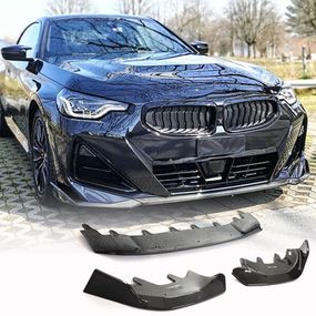 Накладка на передній бампер Lip (для M-Sport, Карбон) для BMW 2 серія G42 2021- рр