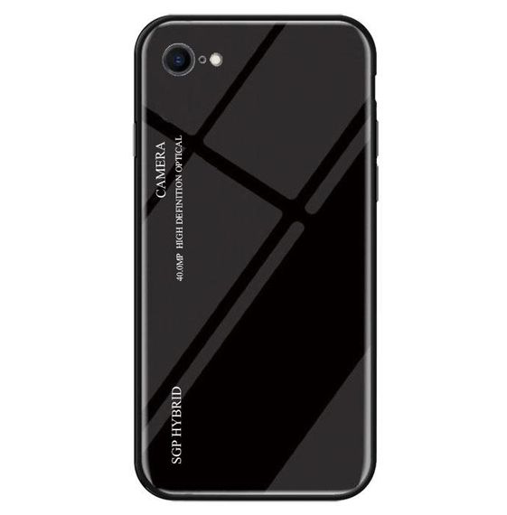 Чехол бампер Primo Gradient Glass для Apple iPhone 6 / 6s - Black | Зображення 1