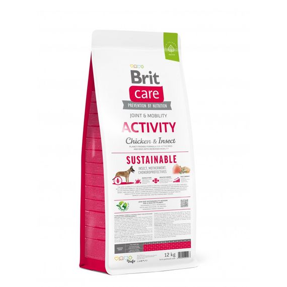 Корм сухий Brit Care Dog Sustainable Activity для дорослих собак з підвищеною активністю з куркою та комахами 12 кг | Зображення 2