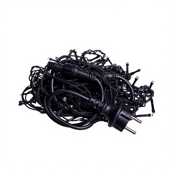 Новорічна гірлянда вулична Бахрома 6 м 105 LED чорний провід Мультиколор 6МBML | Зображення 4