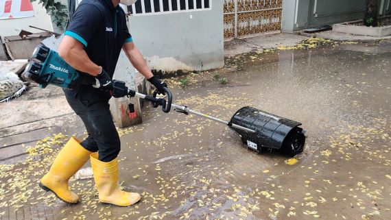 Насадка-щітка гумова SW400MP для Makita DUX18, DUX60, EX2650LH, UX01G (199341-0) | Зображення 4