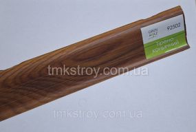 Плинтус ПВХ Grun Holz с кабель-каналом 2500*60*22мм Тирено коньячный (92502)