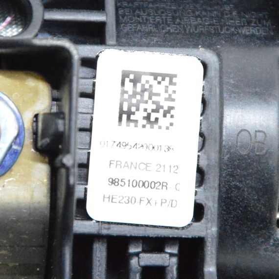 Подушка безпеки керма airbag Renault Laguna III 2007-2015 Подушка безпеки водія Рено 985100002R | Зображення 2