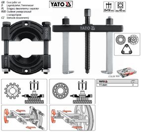 Знімач знімач універсальний 2-сторнній діапазон 35-150 мм YATO-0641