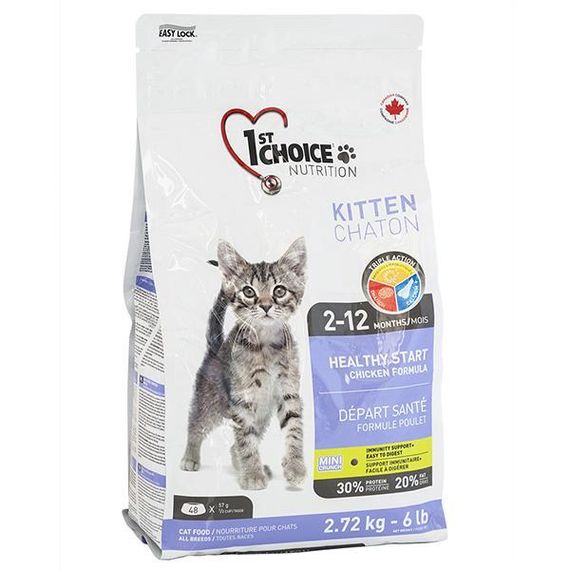 1st Choice Kitten Healthy Start 2.72 кг Фест Чойс сухий корм для кошенят
