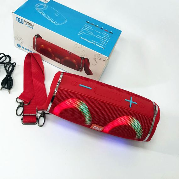 Бездротова акустика портативна потужна TG642, Bluetooth стерео колонка з радіо, Колонка блютуз JG-53 | Зображення 1