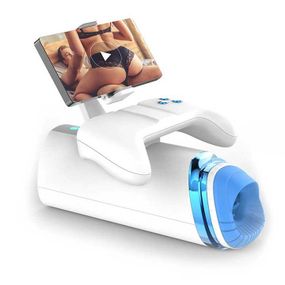 Автоматический мастурбатор Warrior M-100 PRO с поступательными движениями, вибрацией, подогревом и держателем для телефона