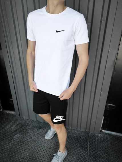 Літній чоловічий комплект Nike футболка + шорти | Зображення 2