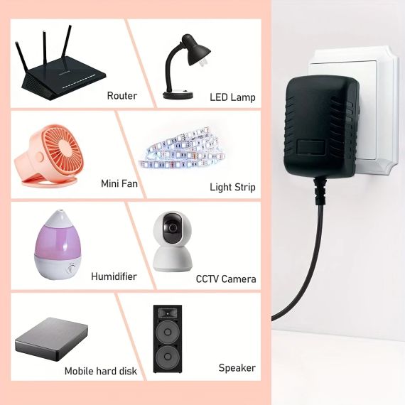 Універсальний адаптер живлення 24 V 1 A змінного/постійного струму з 8 штекерами постійного струму | Зображення 2