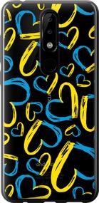 Чехол на Nokia 5.1 Plus Сердца UA "5292u-1543-17620"