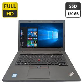 Ноутбук Lenovo ThinkPad L460 / 14" (1920x1080) IPS / Intel Core i5-6200U (2 (4) ядра по 2.3 - 2.8 GHz) / 8 GB DDR3 / 120 GB SSD / Intel HD Graphics 520 / WebCam б/в