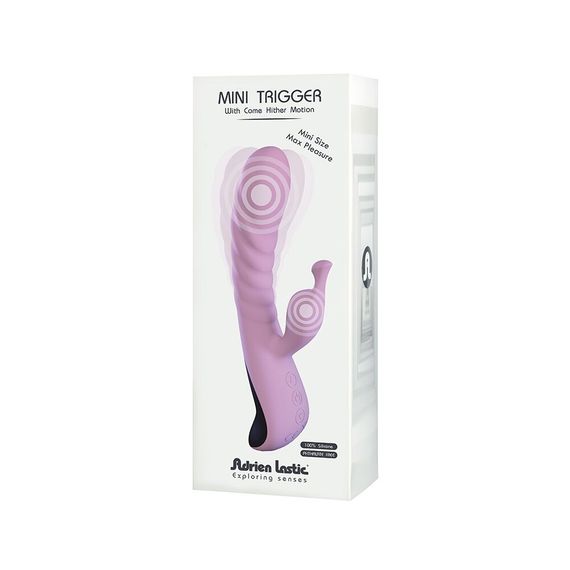 Вібратор Adrien Lastic Mini Trigger з масажними рухами стовбура | Зображення 5