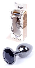 Анальная пробка Boss Series - Jewellery Dark Silver PLUG Black S, BS6400029 sexstyle