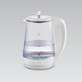 Електрочайник скляний Maestro MR-052-WHITE, 1.7 л, 2200 Вт, з підсвіткою