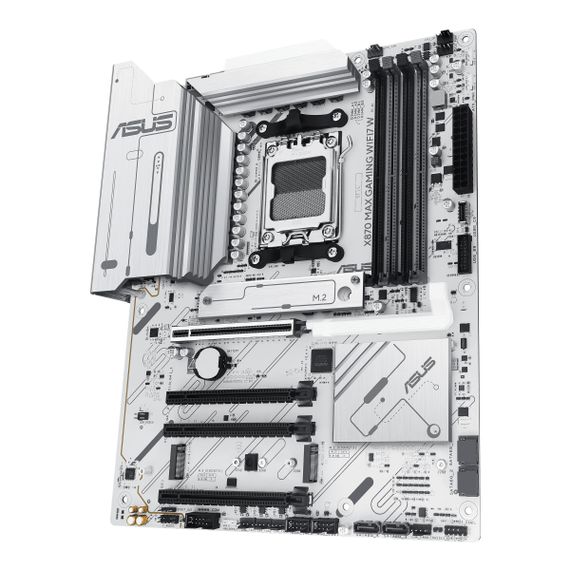 Материнcька плата ASUS X870 MAX GAMING WIFI7 W sAM5 X870 4xDDR5 M.2 HDMI USB Type-C WiFi BT ATX білий 90MB1LZ0-M0EAY0 | Зображення 4