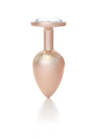 Анальна пробка - Jewellery Pearl Gold Plug Clear L | Зображення 4