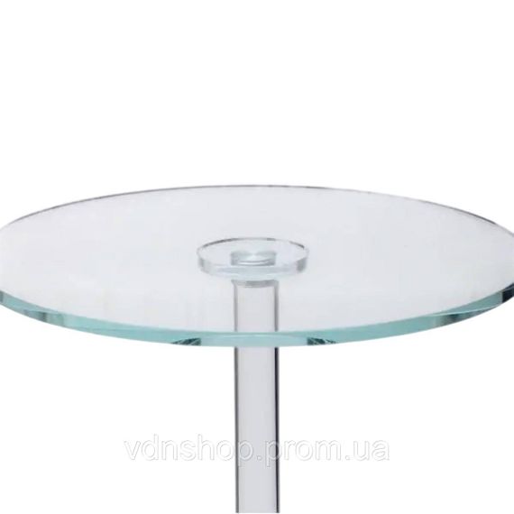 Тортівниця скляна на високій ніжці 30×50 см кругла підставка для торта, капкейків HP-4-87S | Зображення 1