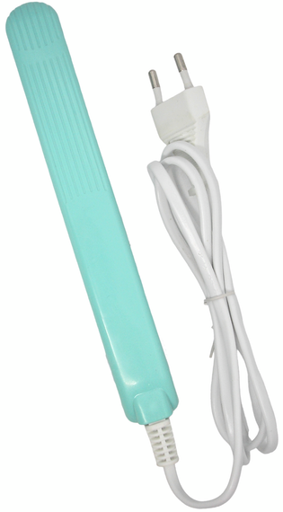 Плойка для волосся гофре щипці прасок стайлер портативна для подорожей дорожня Progemei GM — 2986 бірюзовий | Зображення 6