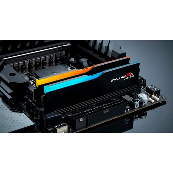 Модуль пам&#039;яті для комп&#039;ютера DDR5 48GB (2x24GB) 6000 MHz Ripjaws M5 Neo RGB Matte Black G.Skill (F5-6000J3036F24GX2-RM5NRK) | Зображення 5