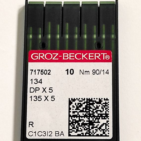 Голки для промислових швейних машин Groz-Beckert DPx5, R, №90