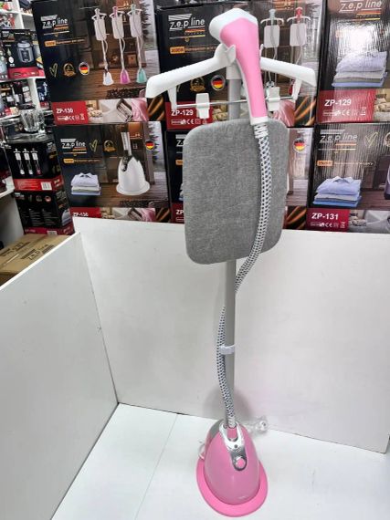 Рожевий Відпарювач вертикальний для одягу зі стійкою Zepline ZP-130 3000W