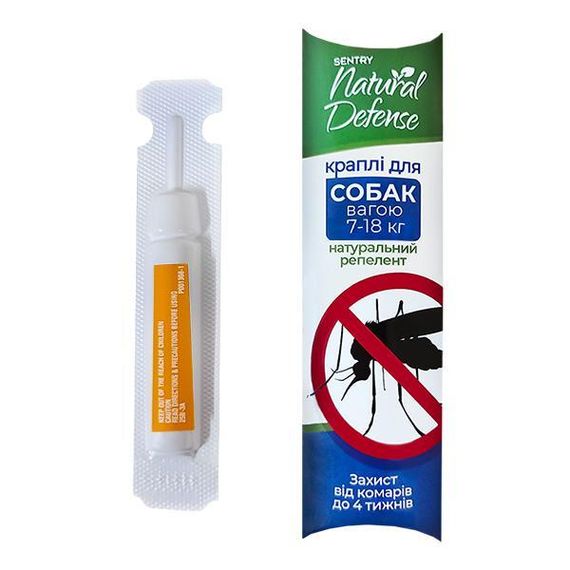 Sentry Natural Defense сентри натуральная защита капли от блох и клещей для собак 7-18 кг