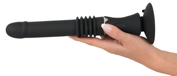 Вібратор із фрикціями реалістичний на присосці You2Toys чорний, 28.5 х 3.2 см Sex Aura | Зображення 4