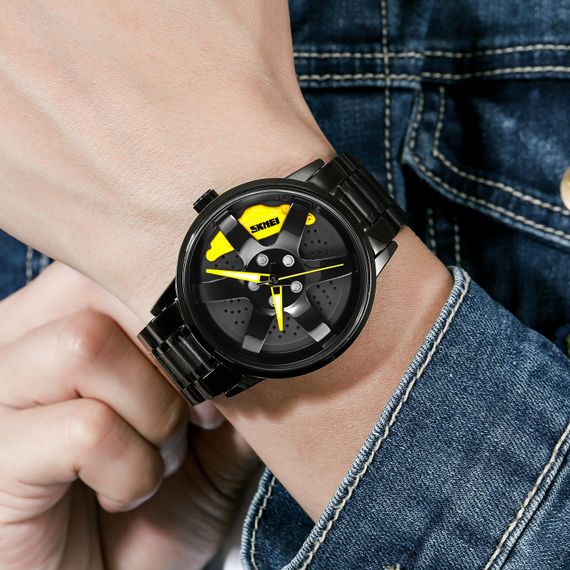 Чоловічий годинник Skmei 1824YL Yellow | Зображення 2